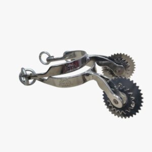 CHILENINHA DE DANÇA INOX (3 ROSETAS) + Correia_Couro